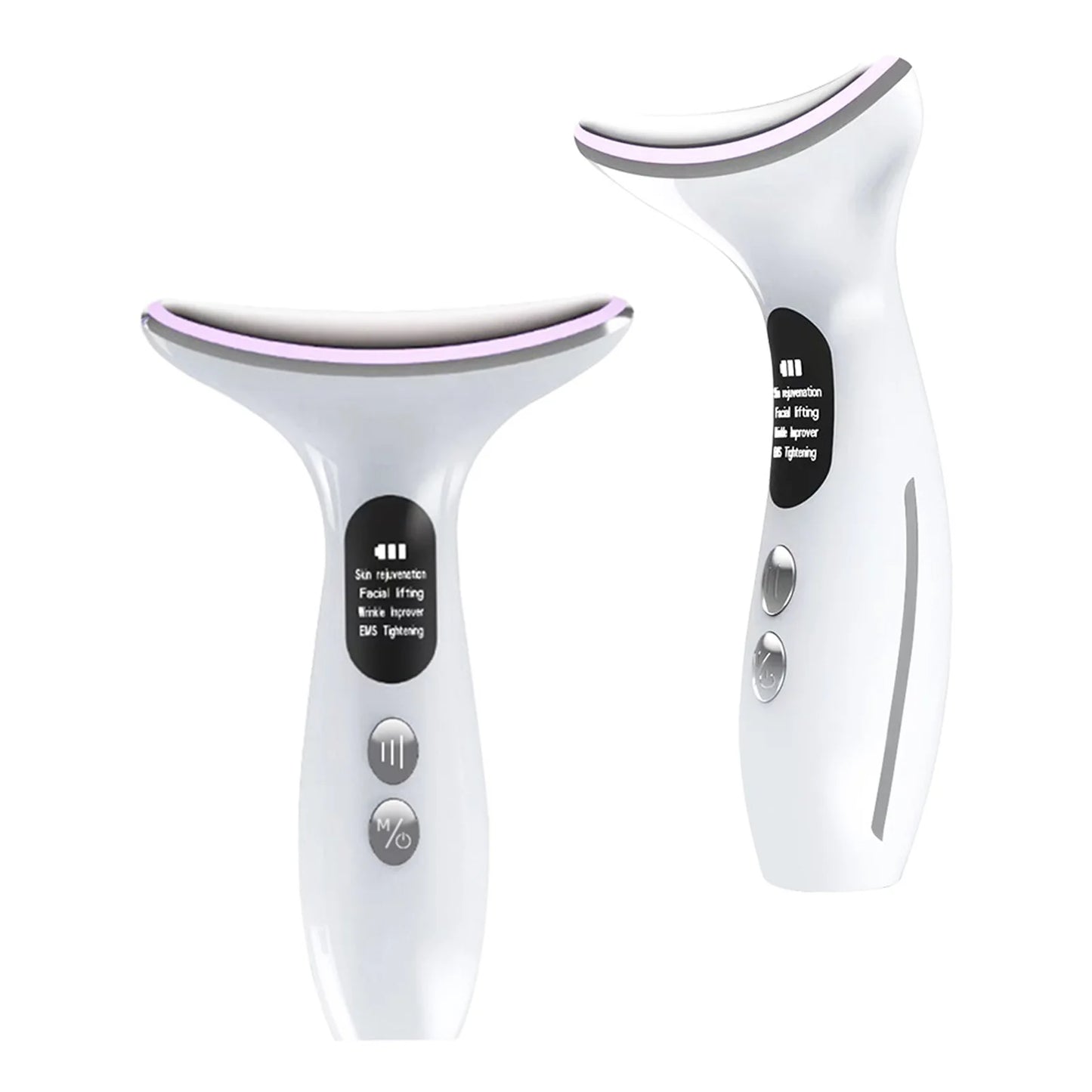 Face Neck Massager Red Light Therapy, 3 Color Facial Massager, Face 𝖲culpting Wand for Wrinkles, Skin Care, Firming, Rechargeable Beauty Tool