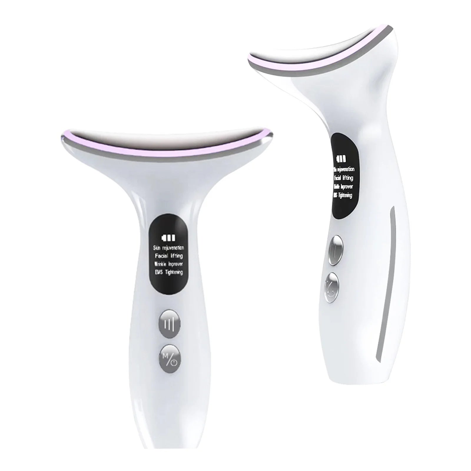 Face Neck Massager Red Light Therapy, 3 Color Facial Massager, Face 𝖲culpting Wand for Wrinkles, Skin Care, Firming, Rechargeable Beauty Tool